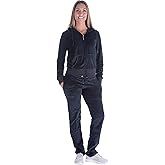Facitisu Women's Track Suit Set 2 Piece Velvet Sweatsuits Jogging Sweatshirt & Sweatpants Sport Wear outfits