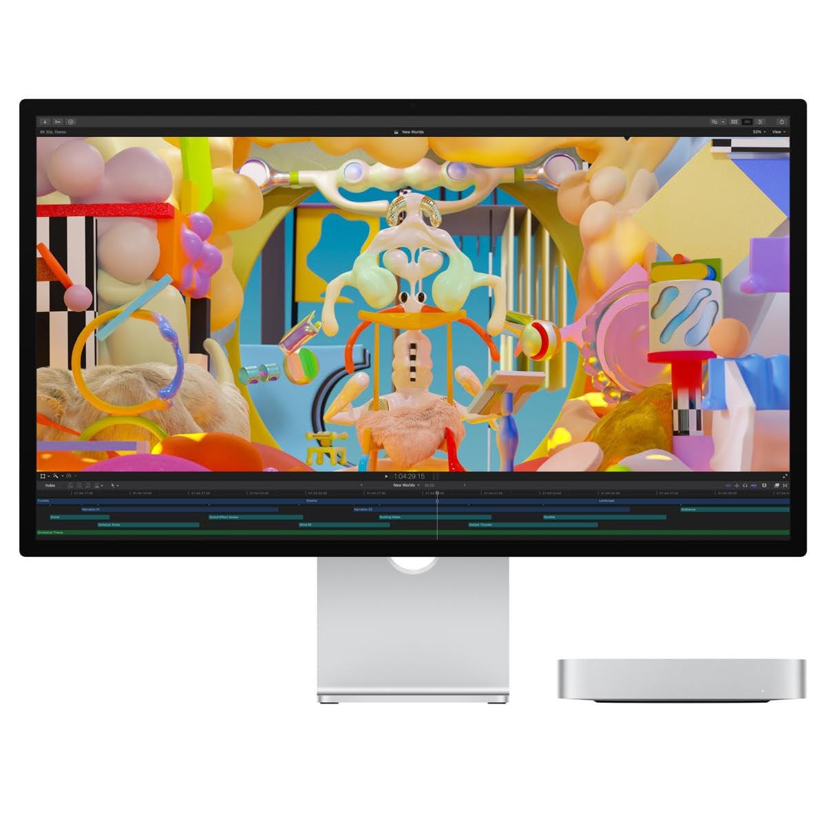 Apple Mac Mini Desktop Computer, M2 Pro Chip with 10-Core CPU and 16-Core GPU, 16GB Memory, 1TB SSD, 10 Gigabit Ethernet, Early 2023