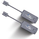 OREI Wireless HDMI Extender 1080p60Hz, 20M, SSID Pairing, Channel Switching | HDMI Wireless Extender, Wireless HDMI Transmitter &ndash; 5GHz WiFi, Low Latency, Plug &amp; Play, HDMI 1.3, HDCP 1.4,WHD-66M-K