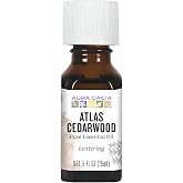 Aura Cacia Atlas Cedarwood Essential Oil, 0.5 Fluid Ounce, Packaging May Vary