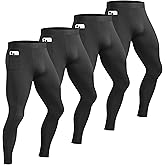HovSiyla Mens Compression Pants Pocket Athletic Sports Performance Base Layer Wortout Running Tights Gym Spandex Leggings