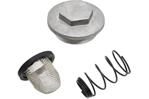 [Replacement] for a ATC 185 185S 200 200E 200M ACT200S/X/M/ES ATC185SA ATC200A TRX200A Oil Drain Plug Cap Spring Screen Strai
