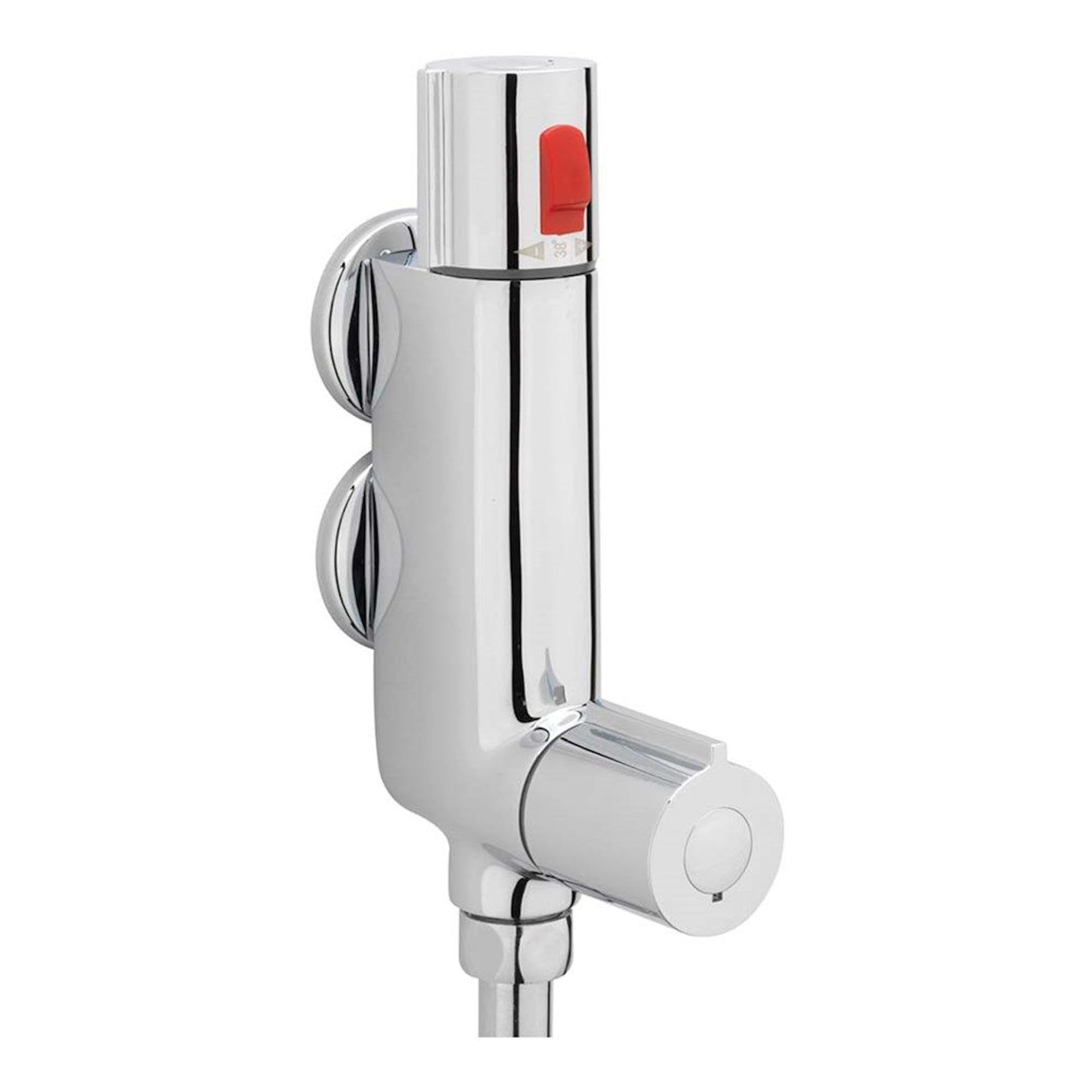 ENKI, Haven, T26, Chrome, Thermostatic Shower Mixer Valve, Solid Brass, Anti-Scald Thermostatic Device, Constant Temperature Control, Modern Design, Easy to Install