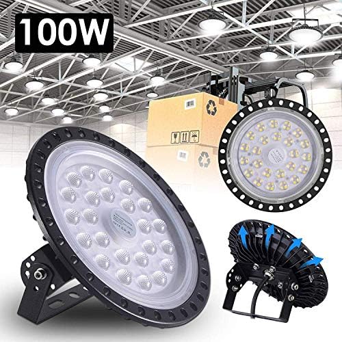 UFO Led High Bay Light 100W Ai CAR FUN 6000K Led Lamp Shop Light Factory Industrial Lighting