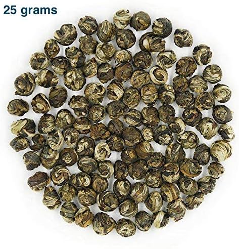 Tao Te Tea | Premium Grade Jasmine Dragon Pearl Green Tea | Green Tea With Jasmine Flower (25g)