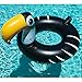 U.S. Pool Supply Giant 4 Foot Inflatable Black Toucan Pool Ring Tube Float - Fun Kids Swim Party Toy - Summer Lounge Raft