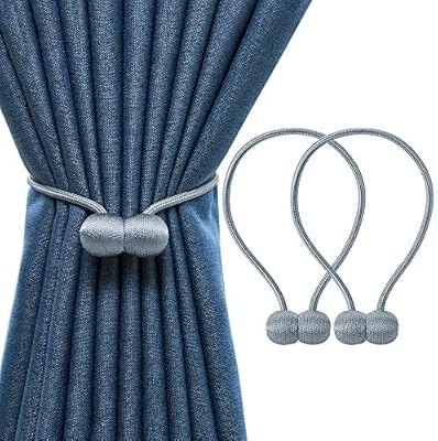 Othway Colourful Curtain Tiebacks 2 Pieces Magnetic Curtain Tie