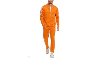 Fixha Men's Tracksuits Sweatsuits 2 Piece Casual Sweat Jogging Suit Set Athletic Full Zip Hoodies and Sweatpant Outfits