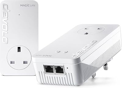 devolo Magic 2 2400 WiFi 6 Powerline Starter Kit 2400Mbps G.hn Mesh 6 LAN