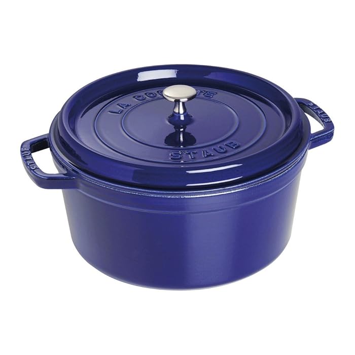 Staub Round Cocotte, Dark Blue, 7 qt. - Dark Blue (1102891)