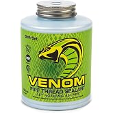 Gasoila Venom Pro-Grade Pipe Thread Sealant, 16 fl. oz. | Soft-Set Formula, High Viscosity, Low Odor, for Gas, Water &amp; Oil, Withstands Extreme Temps &amp; 10,000 PSI