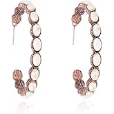 Rustic Couture's Western Hoop Earrings for Women Cowgirl Country Concho Western Statement Jewelry