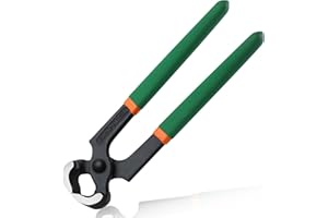 LEONTOOL End Cutting Pliers 8 Inches Nail Puller Plier Carpenter Pincer with PVC Handle, Stiletto Remove Pliers for Women Wir