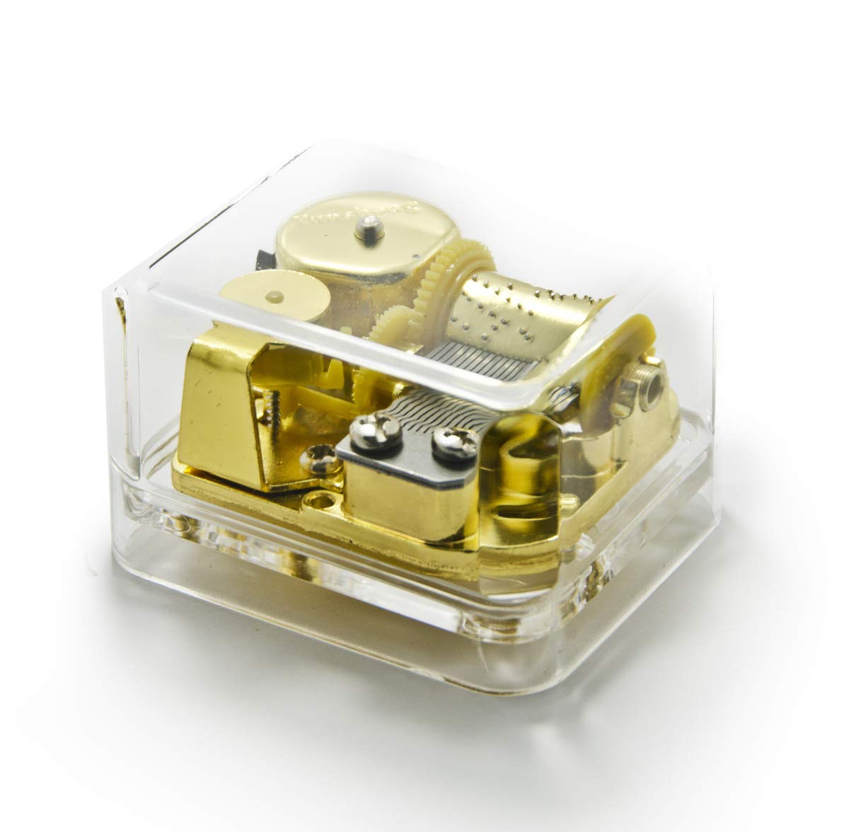 Clear 18 Note Acrylic Box Musical Paperweight - Humpty Dumpty (Livingston) - Swiss