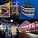 ALLOMN Solar Strip Light, LED String Light Outdoor Waterproof Flexible LED Ribbon 9.8ft 90 LED Mood Rope Lighting for Garden Patio Yard Path Party Christmas Decoration (Cool White)