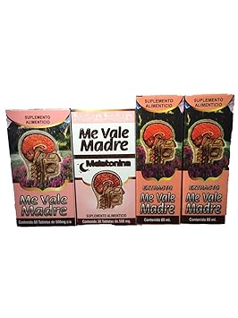 Amazon.com: Me Vale Madre 60 Cap y Me vale Madre Melatonina 60 Cap, Mas 2 Extractos Me vale Madre Headache Migraine & Stress, Dolor De Cabeza,estres ...