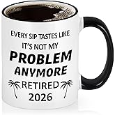 Maustic Retirement Gift for Woman Men, Retirement Gifts for Women 2026, Retired Gifts for Friend, Coworker, Boss, Teacher, Sister, Goodbye Farewell Coworker Leaving Gift, Retired Mug 11 Oz