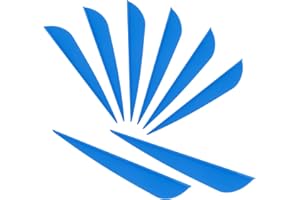 Letszhu Arrows Vanes 4 Inch Plastic Feather Fletching for DIY Archery Arrows 50 Pack…