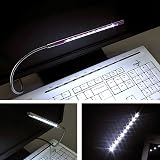 10 LED USB Light Flexible Reading Lamp for Laptop PC Keyboard Champagne view 3