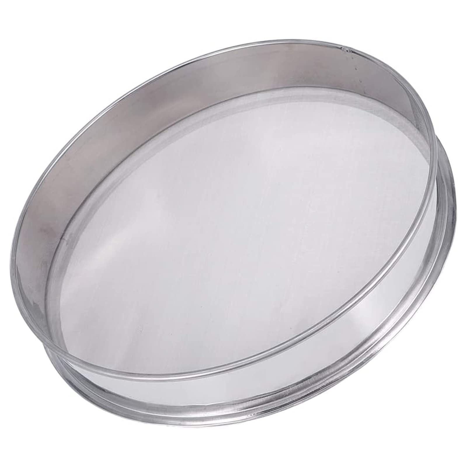 WMLBK Sieve Fine Mesh-Stainless Steel 30cm Riddler Pollen Sifter-Flour Micron Shaker-Mesh Sieve with 150 Mesh