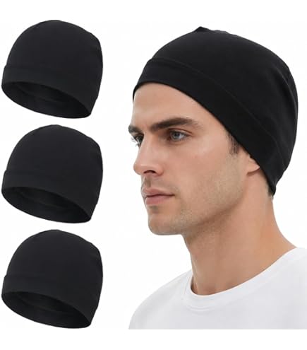 Amazon.com: Quacc Unisex Cotton Beanie Hat Thin Running Skull Cap