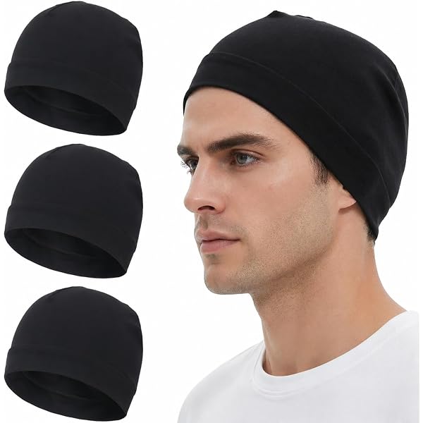 Kninmdor Cotton Skull Caps Lightweight Summer Thin Soft Beanie Hat