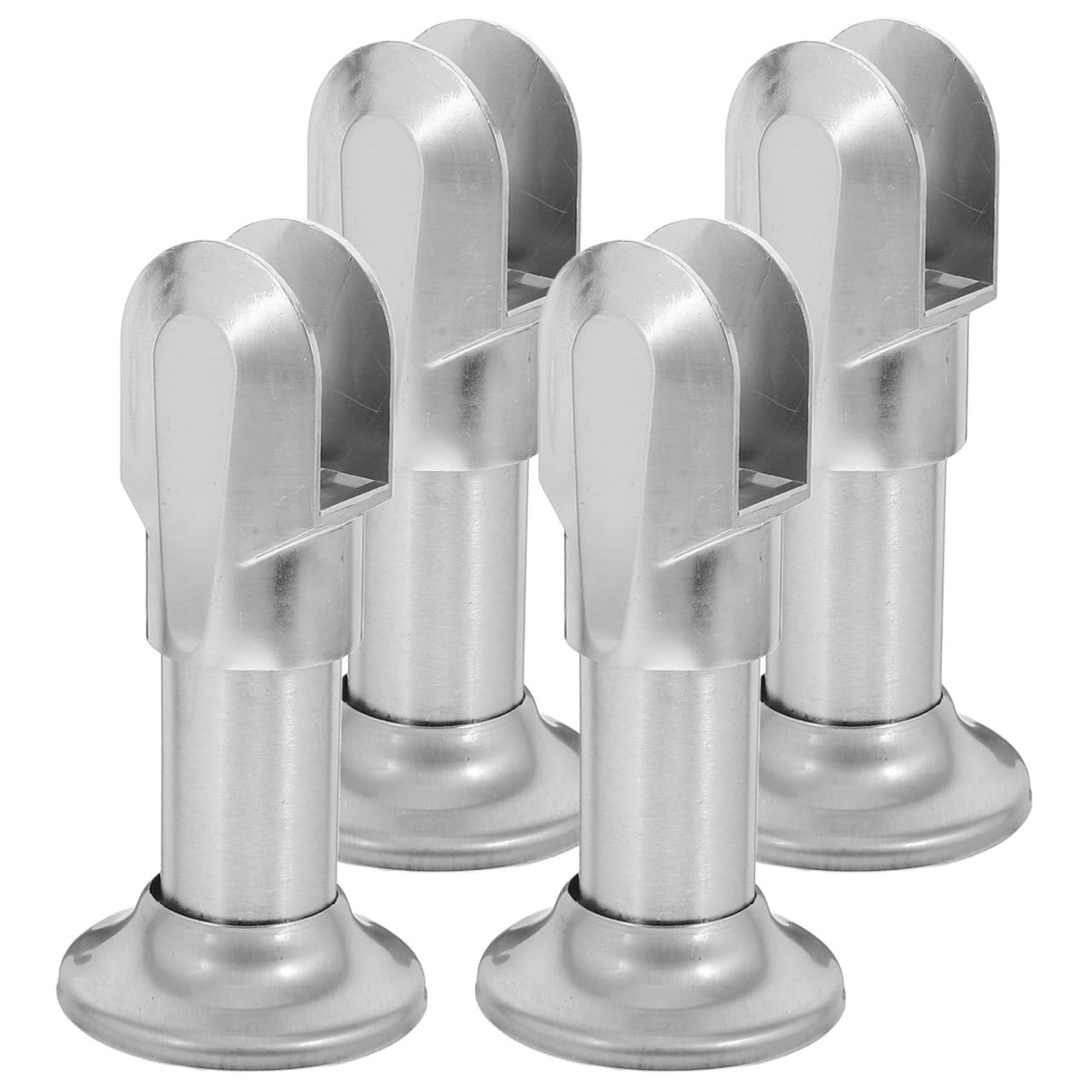 HEMOTON 4pcs Restroom Partition Brackets, Durable Fittings, Public Restroom Support Foot