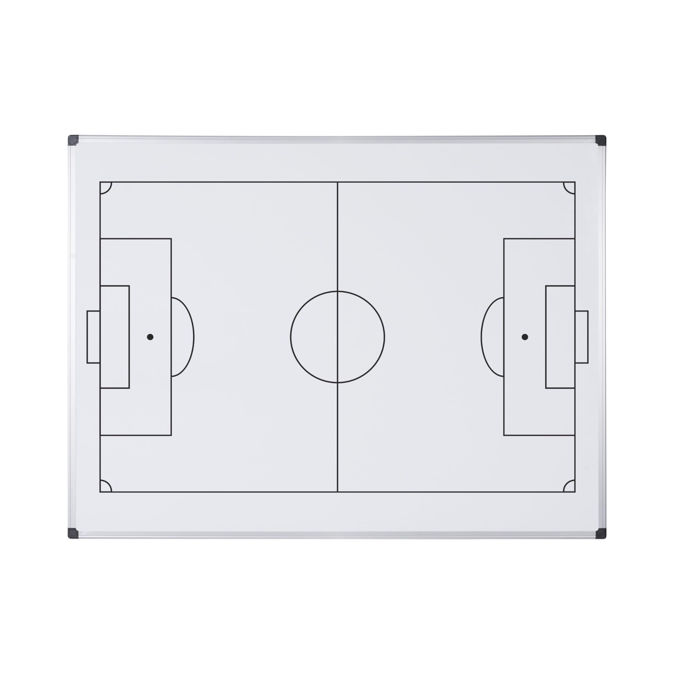 Bi-Office Maya Magnetic Football Printed Whiteboard - 600x450mm - Lacquered Steel Printed Surface, Aluminium Frame