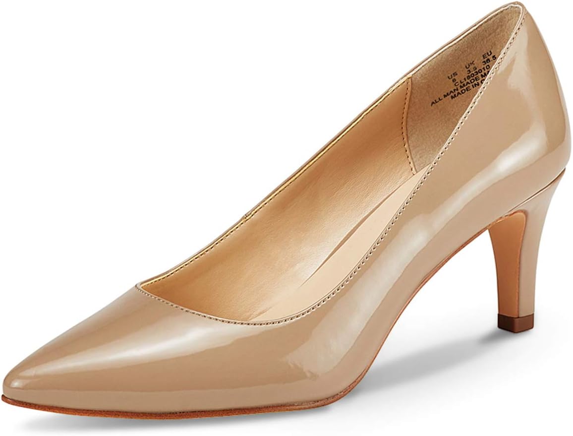 Women’s Kitten Heels Ladies Pointed Toe Stilettos Court Shoes Size 3.5-8