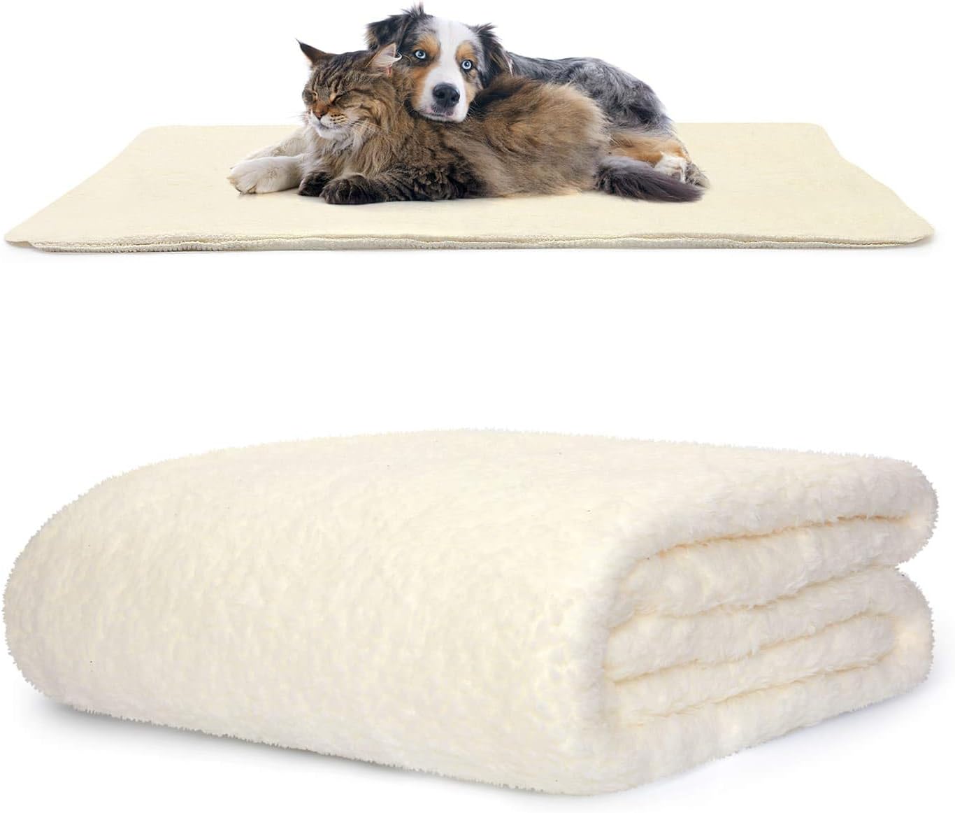 Snug Rug Luxury Pet Blankets, Fluffy Sherpa Fleece Blanket Soft and Warm Dogs and Cats