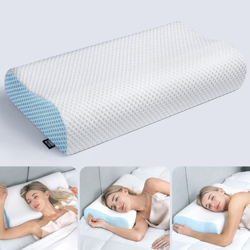 Osteo Adjustable Memory Foam Pillow with 6 Available Height, No Smell