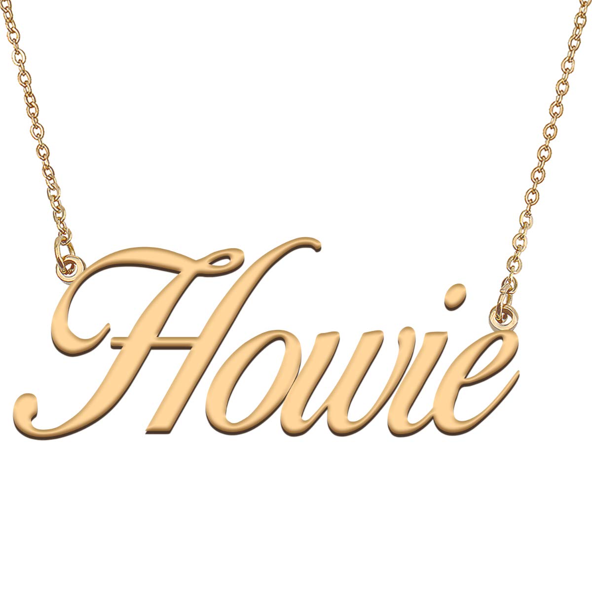 HUAN XUN Customized Custom Simple Any Name Necklace