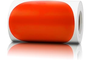 LUCKYHERN Pack of 200 Round Color Coding Circle Dots Stickers Labels (4", RED)