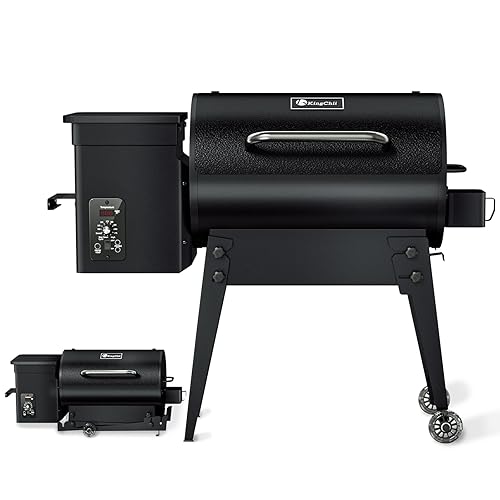 KingChii Portable Electric Wood Pellet Grill Smoker with