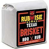 RubWise Texas Style BBQ Brisket Rub (1lb) | Barbecue Rubs & Spices for Smoking and Grilling | Beef Seasoning Dry Mix Grill Blend | Smoky & Savory Flavor | Great on Steaks, Ribs & Burgers