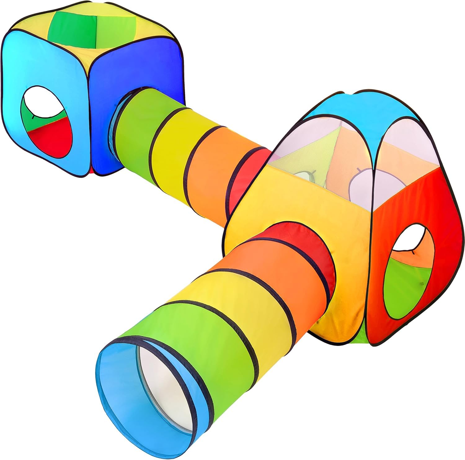 Photo 1 of NUBUNI 4 in 1: Play Tent With Crawling Tunnel, Partial Ball Pit, and Playhouse - Children's Baby Tent With Bag, Multi-Coloured B