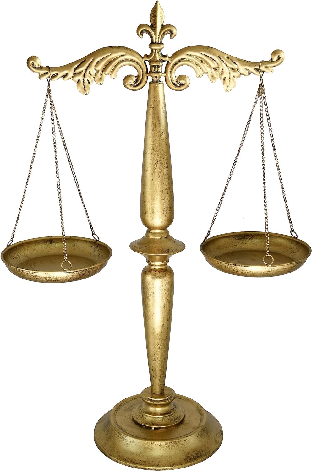 Owlgift Large Metal Jewelry Tower Organizer Stand, Necklaces Bracelets Earrings Holder Storage, Aesthetic Room Décor, Cosmetic Centerpiece Display, Lawyer Scale of Justice