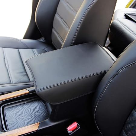 Amazon Nasiy 車のアームレストボックスカバー 自動車内装保護アクセサリー レザー素材 車のカスタマイズは ホンダ Honda Cr Vに最適17 18にのみ適しています 1個 黒 カーアクセサリ 車 バイク