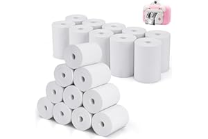 PLUS TARD 20 Rolls Print Paper for Children Instant Camera Refill Print Pape Kids Digital Camera Film Thermal Printer Paper 2.2inchx20ft