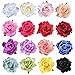 inSowni 16 Pack Big Rose Flower Hair Clips Brooch Pins Accessories for Women Girl Bridal (16PCS S1)