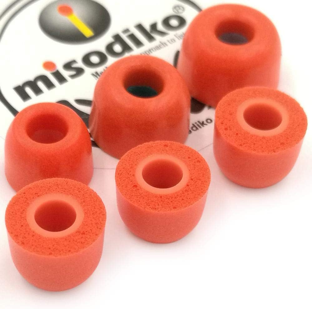 misodiko TWS-Lite Memory Foam Earbuds Tips for True Wireless Earphones Sony WF-1000XM3 SP700N, WI-1000XM2 1000X H700/ Beats Powerbeats Pro/ 3/2/ 1, BeatsX, urBeats/BeoPlay E8 (3-pairs, Small)