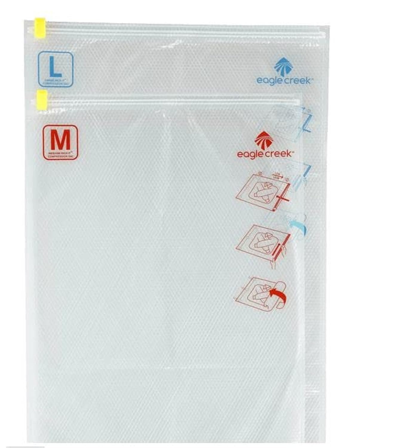 Photo 1 of Eagle Creek Pack-It Compression Bags for Travel Set - Featuring One-Way Pressure Valve & Zip - For Efficient Travel Bag Packing - Water Resistant - Clear - Medium/Large