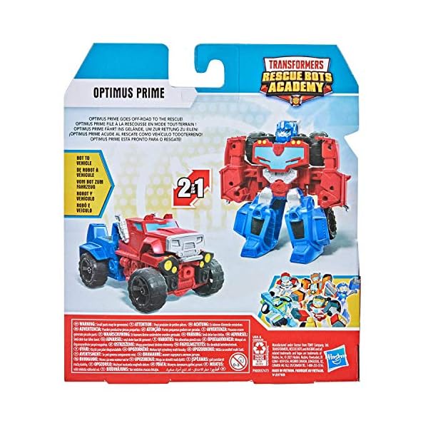 Transformers-Rescue-Bots-Academy-Optimus-Prime-to-All-Terrain-Vehicle-F0912-New-Optimus-Prime-Figure Transformers Rescue Bots Academy Optimus Prime to All Terrain Vehicle (F0912) New Optimus Prime Figure