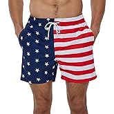 FREDRM Mens Swim Trunks Quick Dry Boardshorts with Mesh Lining Above Knee Swimwear Bathing Suits