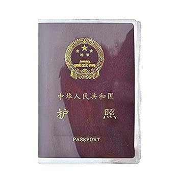 flying CLOUDS Unisex PVC Passport Cover with Slots for ID (Transparent)