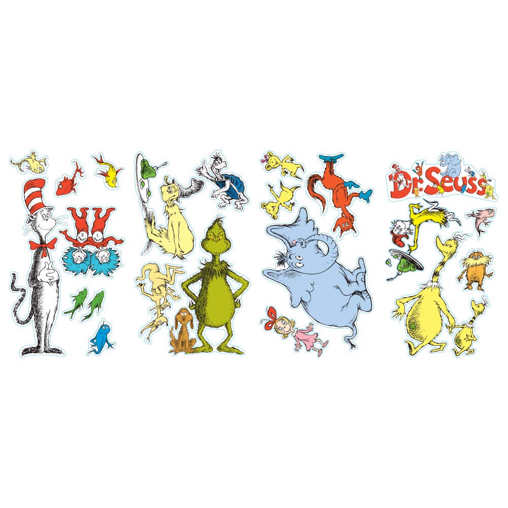 Birthdayexpress Dr Seuss Room Decor Removable Wall Decorations