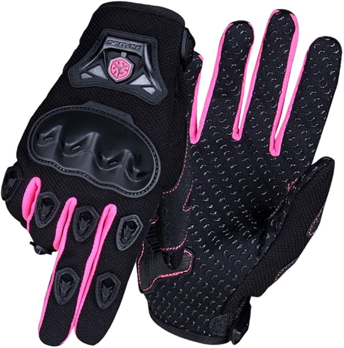 SCOYCO Woman Motorcycle Gloves Armor Breathable Female Glove Antiskid