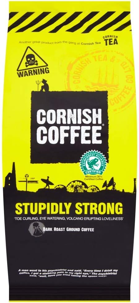 Cornish Coffee, Stupidly Strong Ground Coffee (227g), 227 g (Pack of 1)
