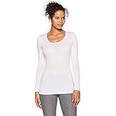 32Degrees Womens Heat Scoop Neck Thermal Top White X-Large