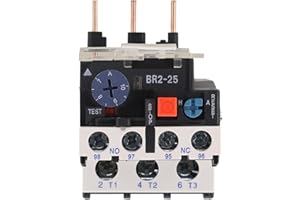 NR2-25 Thermal Overload for Relay 0.1-25 Amp 3 Phase Motor Protection with Compensation for CJX2 Series Contactors(7-10 Amp)